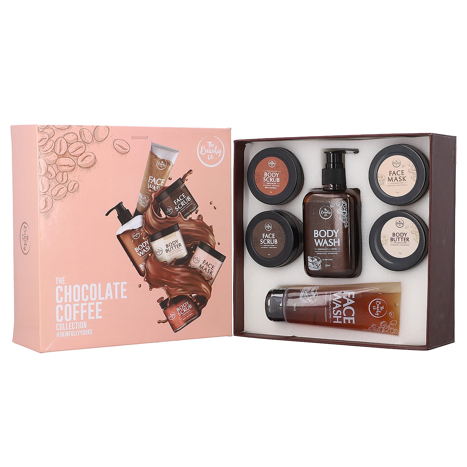 Close Out Deal- 6 Piece Full Body Care Combo for Skin Revitalizing - Inclds. Body Butter, Body Scrub, Body Wash, Face Scrub, Face Mask, Face Wash