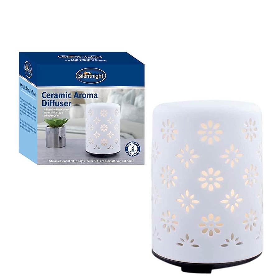 Silentnight Ceramic Aroma Diffuser (13x9cm) - White