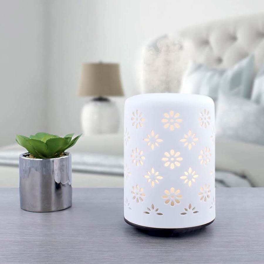 Silentnight Ceramic Aroma Diffuser (13x9cm) - White