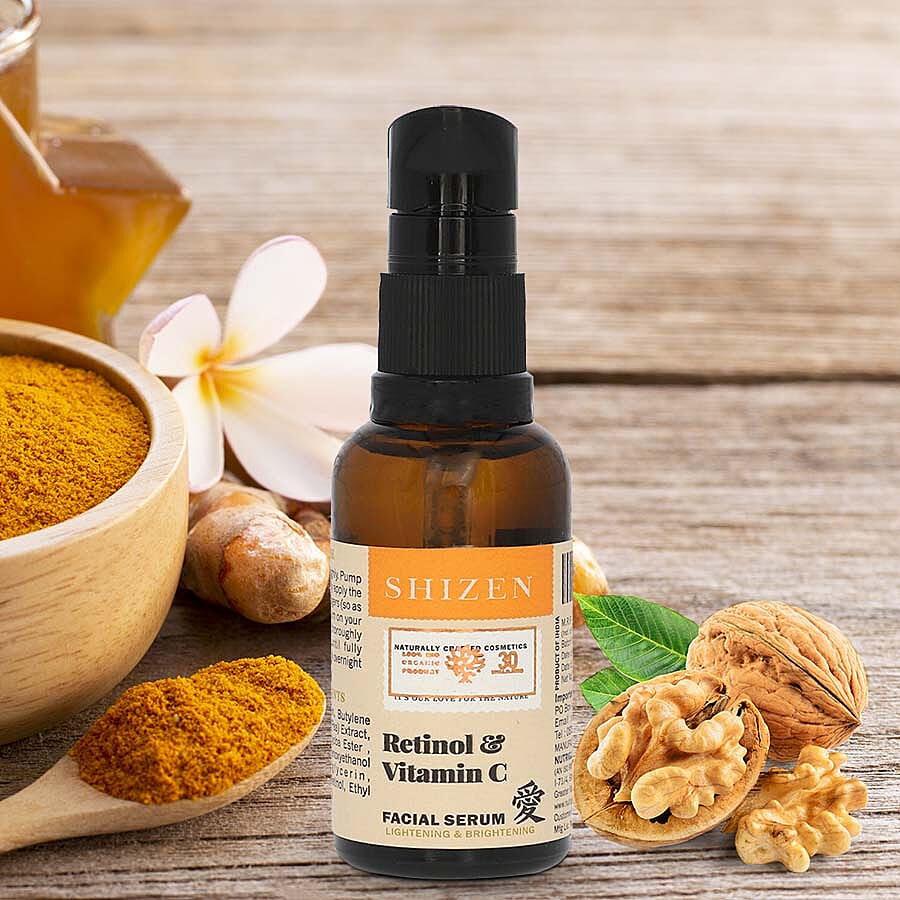 SHIZEN- Retinol & Vitamin C Facial Serum - 30ml