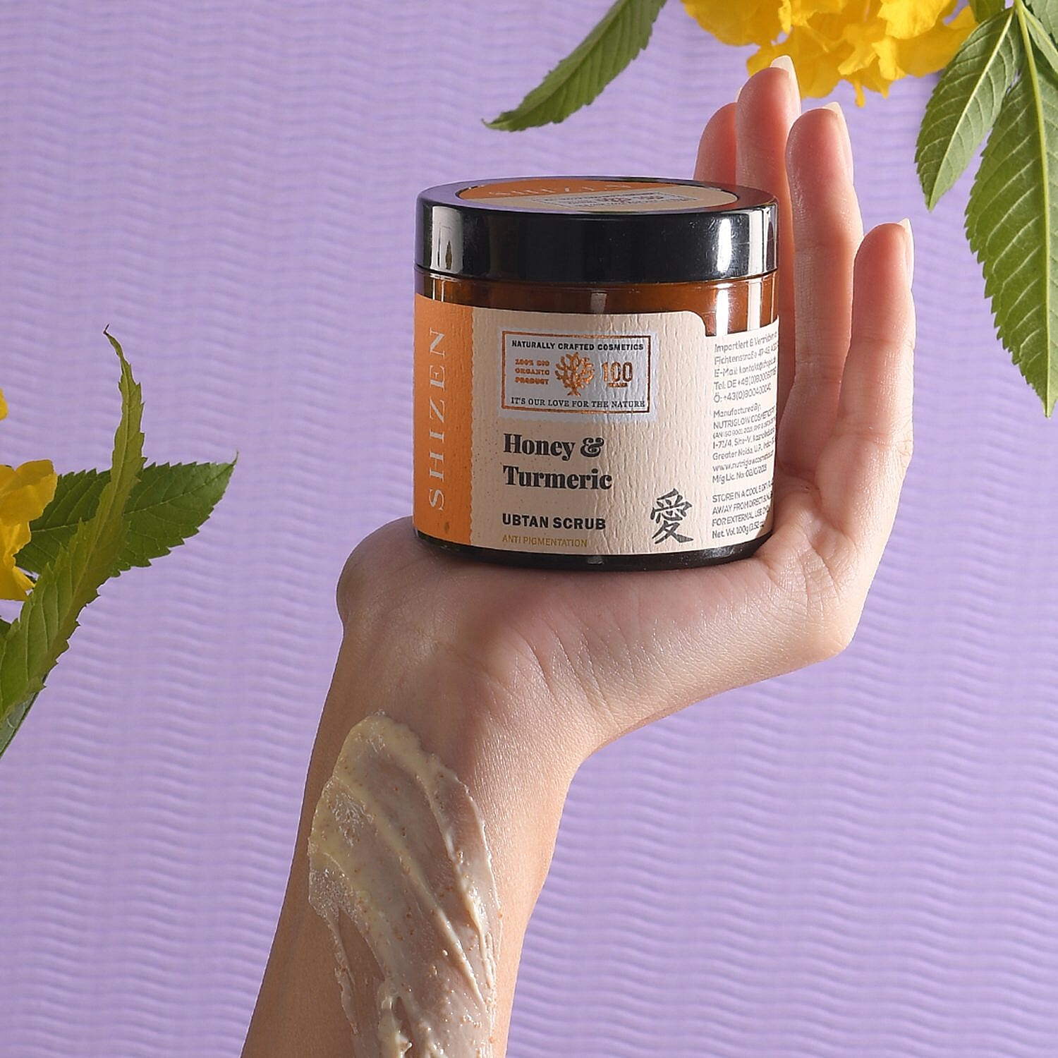 SHIZEN Honey Turmeric Ubtan Anti Pigmentation Face Scrub 100 Gms.