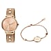 Just Cavalli Animalier Japanese Movement Ladies Watch with Bracelet (Size 7 with 1 inch Extender) in Rose Gold Tone