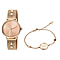 Just Cavalli Animalier Japanese Movement Ladies Watch with Bracelet (Size 7 with 1 inch Extender) in Rose Gold Tone