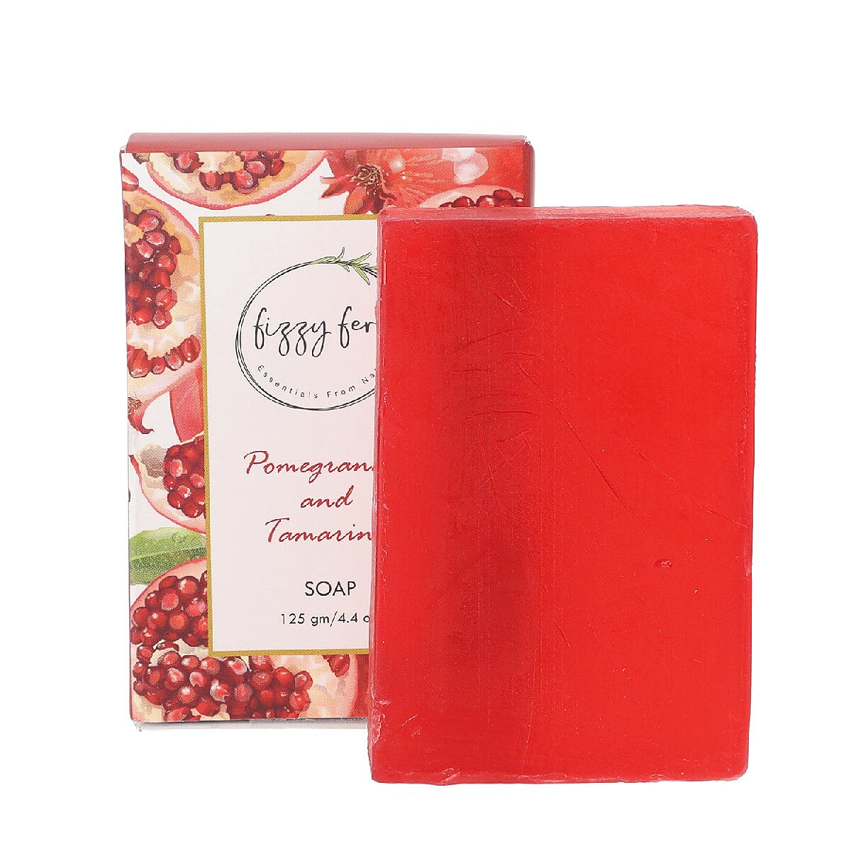 Handmade Soap- Pomegranate & Tamarind with Neem, Aloe Vera & Turmeric, 125Gm.