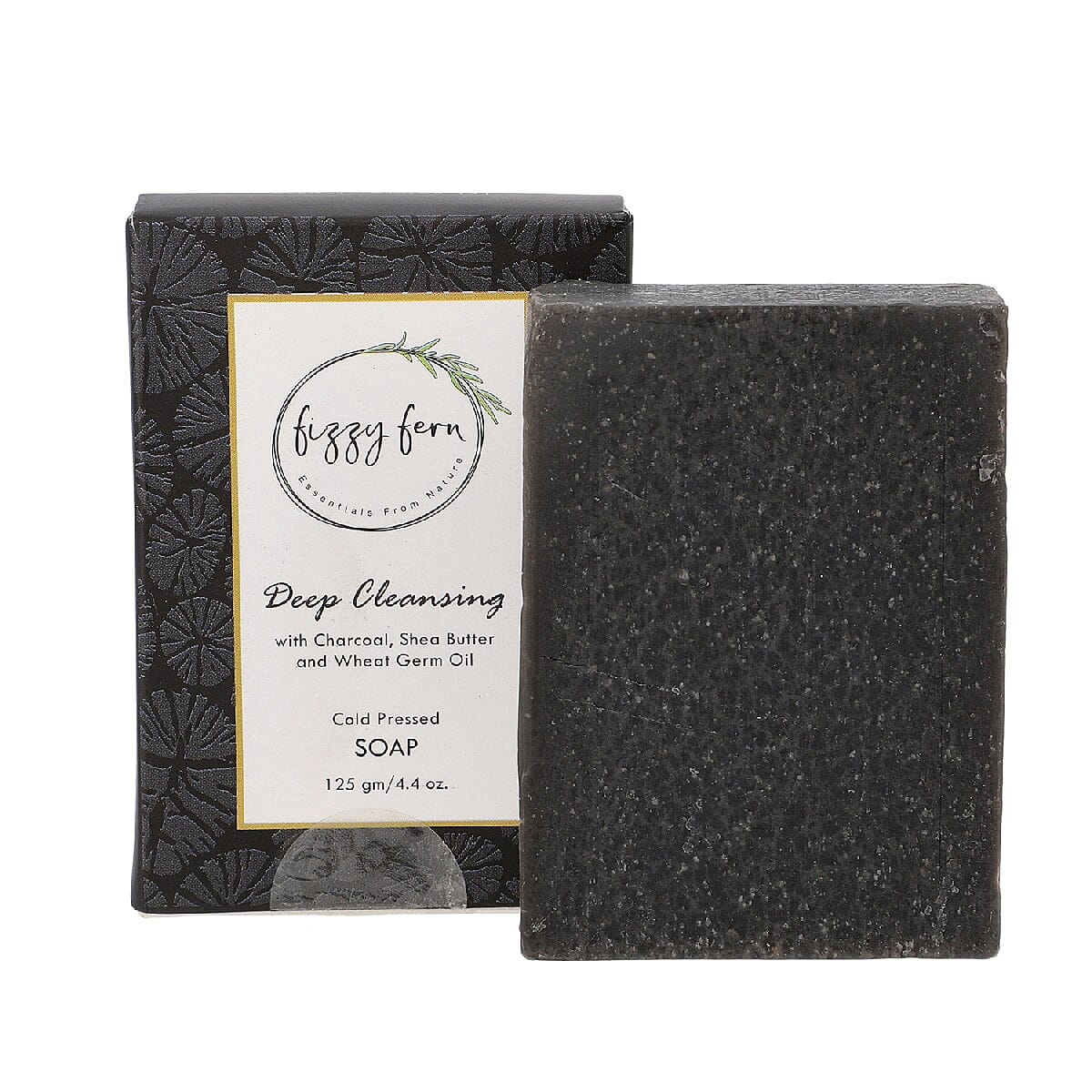Deep Cleansing Soap with Charcoal, Shea Butter and Wheat Germ Oil - 125 Gms