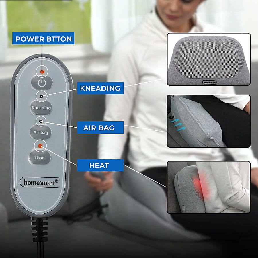 Light Grey Foldable Massage Chair with Remote Control