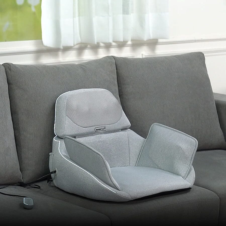 Light Grey Foldable Massage Chair with Remote Control