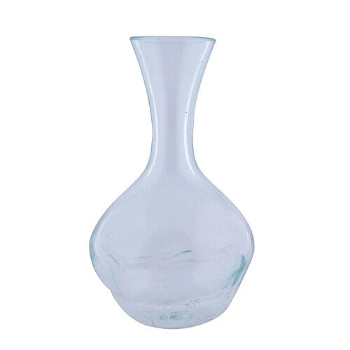 Jardin de Bali Teak Wood and Glass Vase