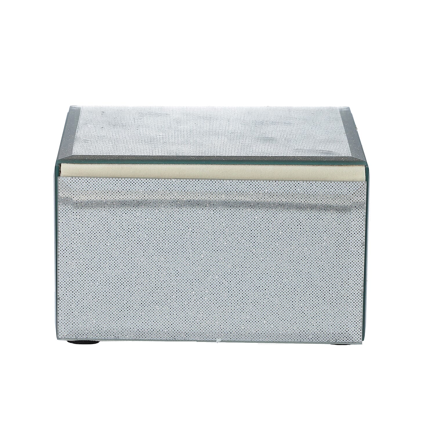 Set of 3 Shimmering Dots Pattern Square Jewellery Organiser in Glitter Gold