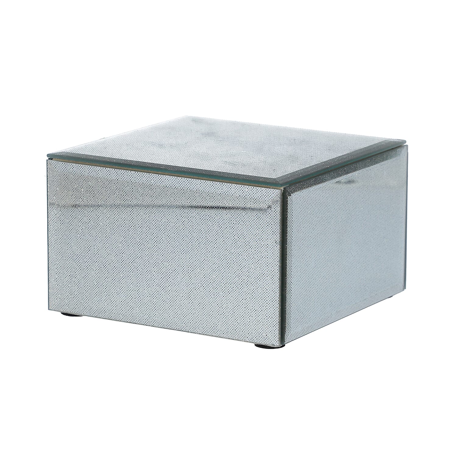 Set of 3 Shimmering Dots Pattern Square Jewellery Organiser in Glitter Gold