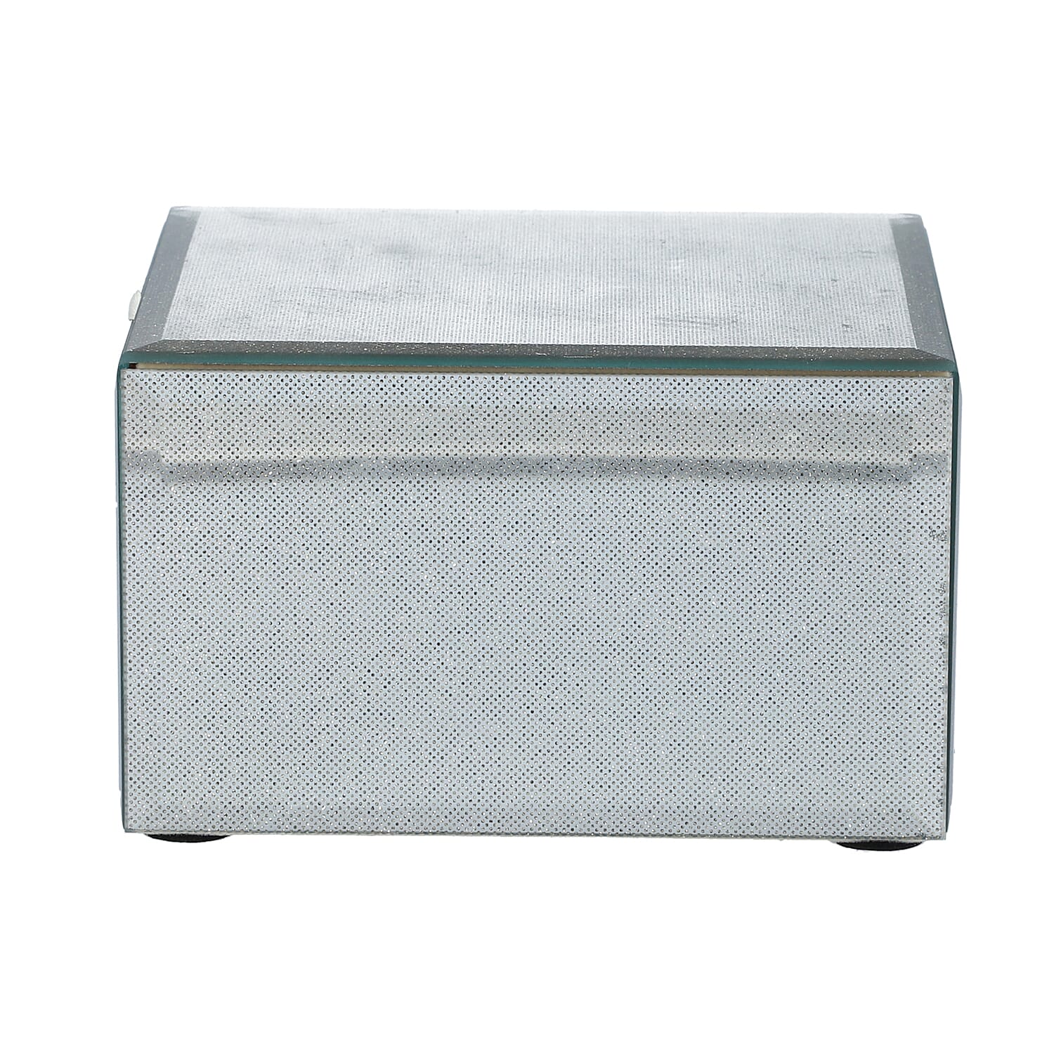 Set of 3 Shimmering Dots Pattern Square Jewellery Organiser in Glitter Gold