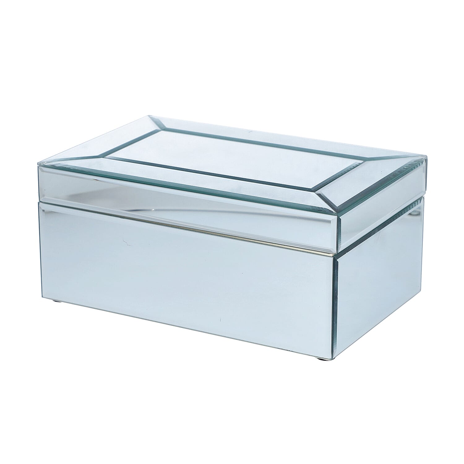 2-Tier Glass Mirrored Jewellery Box