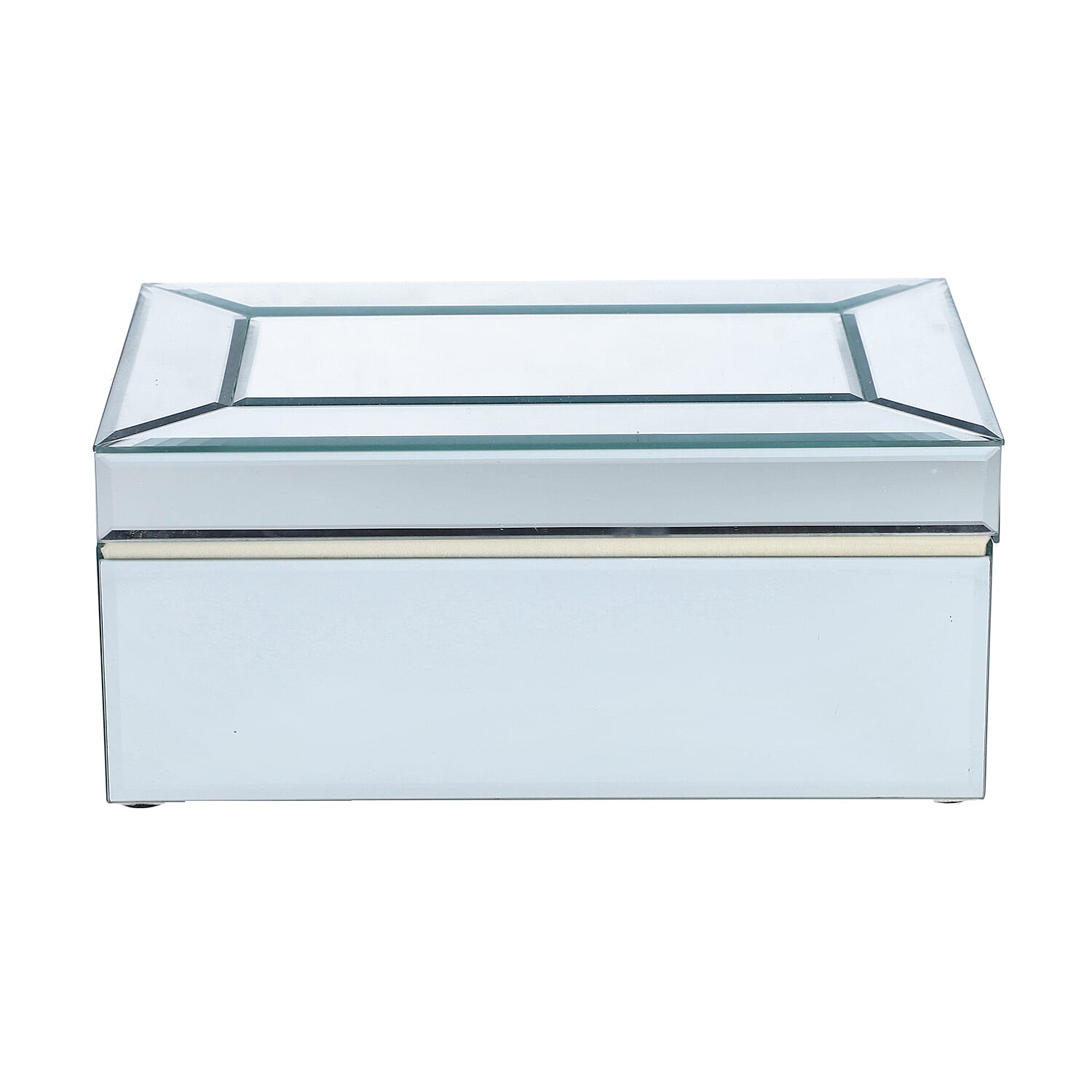 2-Tier Glass Mirrored Jewellery Box