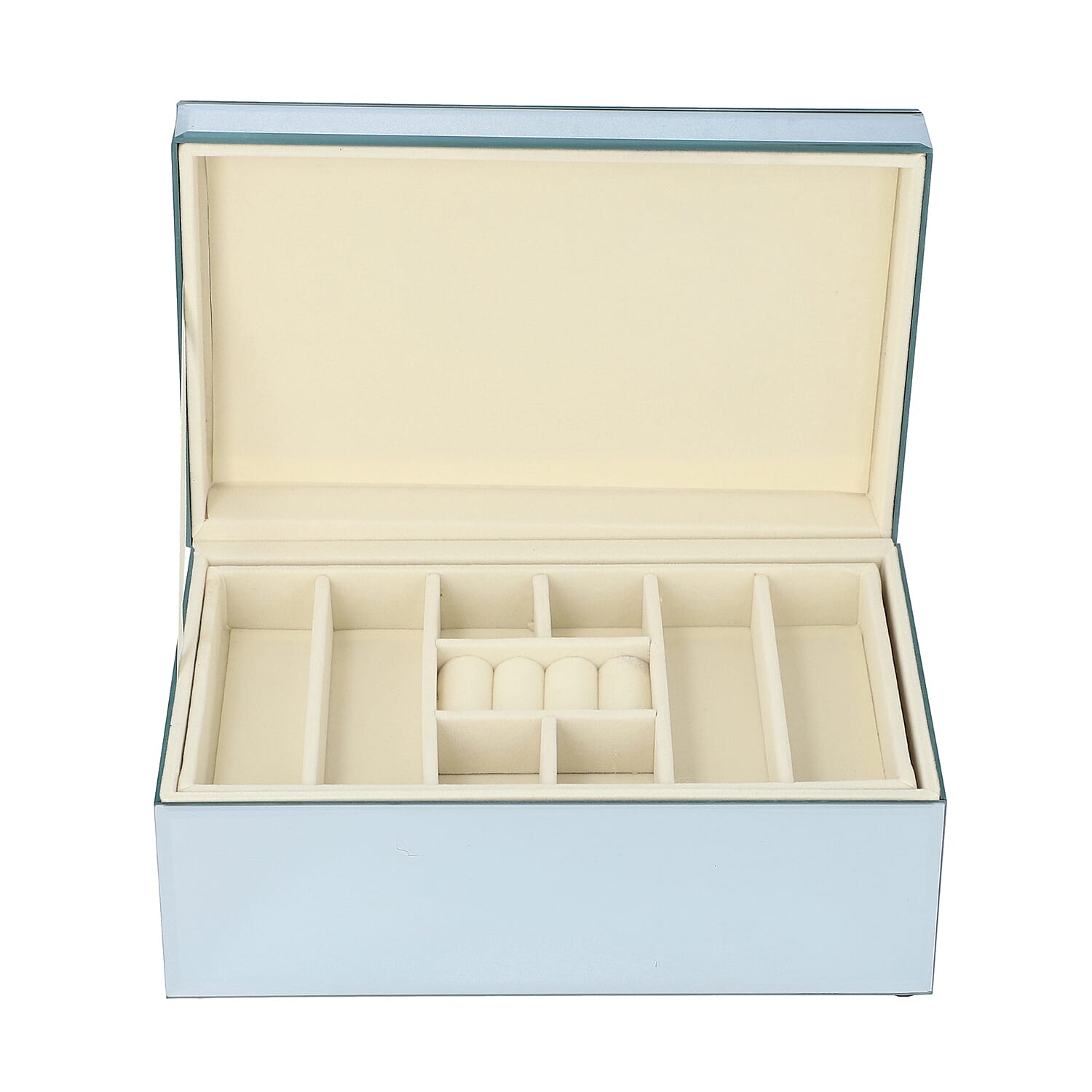 2-Tier Glass Mirrored Jewellery Box