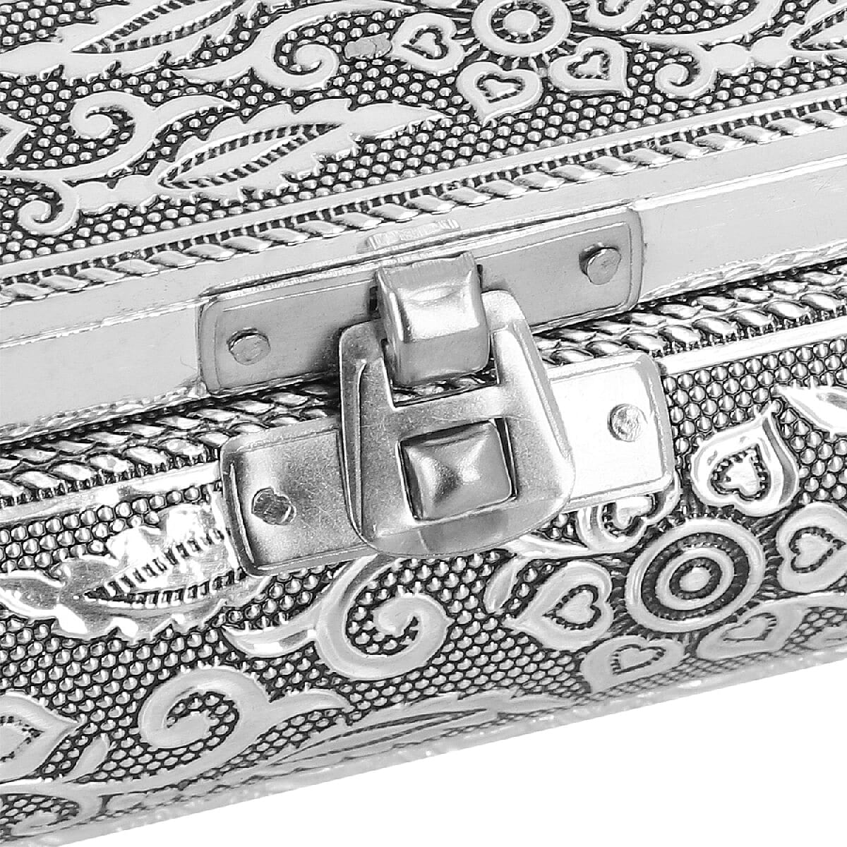 3D Embossed Collection Handcrafted Oxidised Book Shaped Jewellery Box with Butterfly Design (Size: 27.9x21.6 Cm)