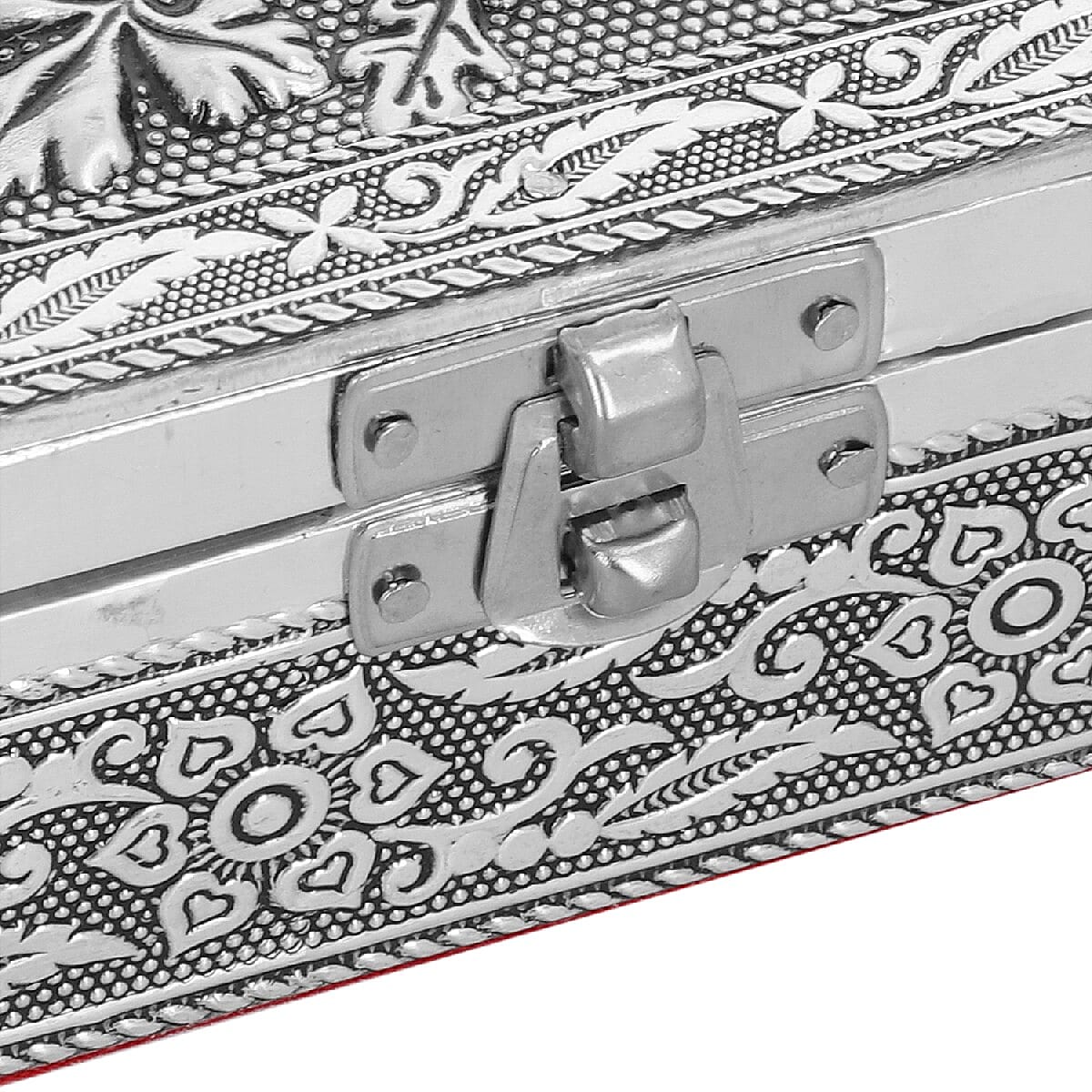 3D Embossed Collection Handcrafted Butterfly Oxidised Jewellery Box (Size 12.7x12.7cm)