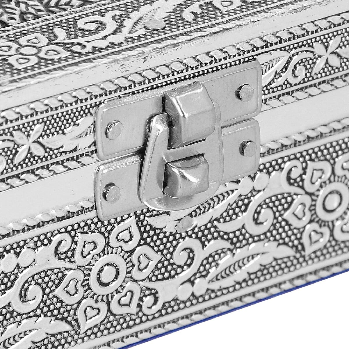 3D Embossed Collection Handcrafted Peacock Oxidised Jewellry Box (Size 19x14cm)