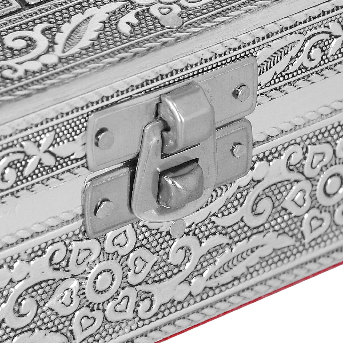 3D Embossed Collection Handcrafted Elephant Oxidised Jewellery Box (Size 19x14cm)