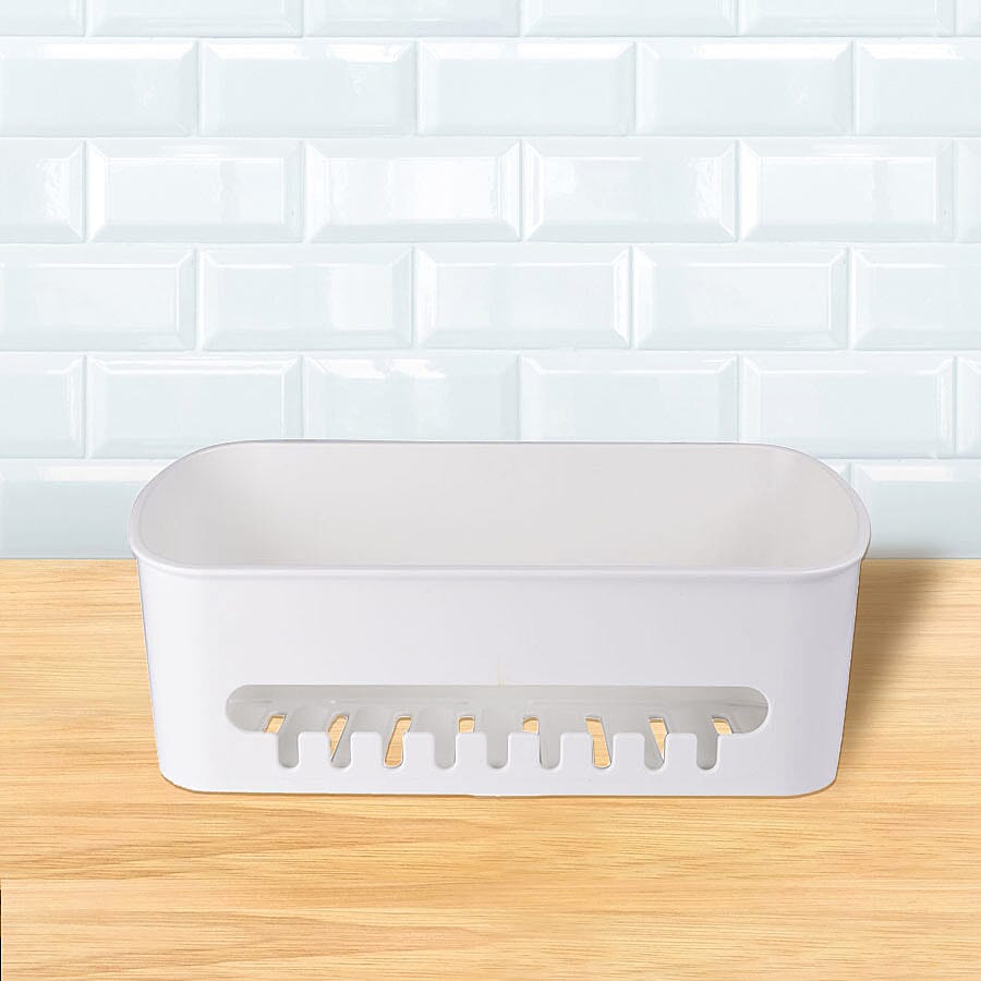 Homesmart Suction Basket with 8 Hanging Hooks