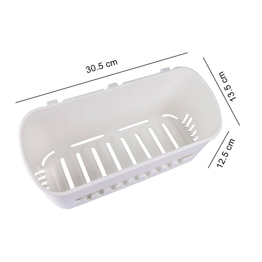 Homesmart Suction Basket with 8 Hanging Hooks