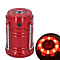 LED Lantern Lamp with Flashlight (3xAAA battery Not Included) (Size 6.8x6.8x10 Cm) - Red