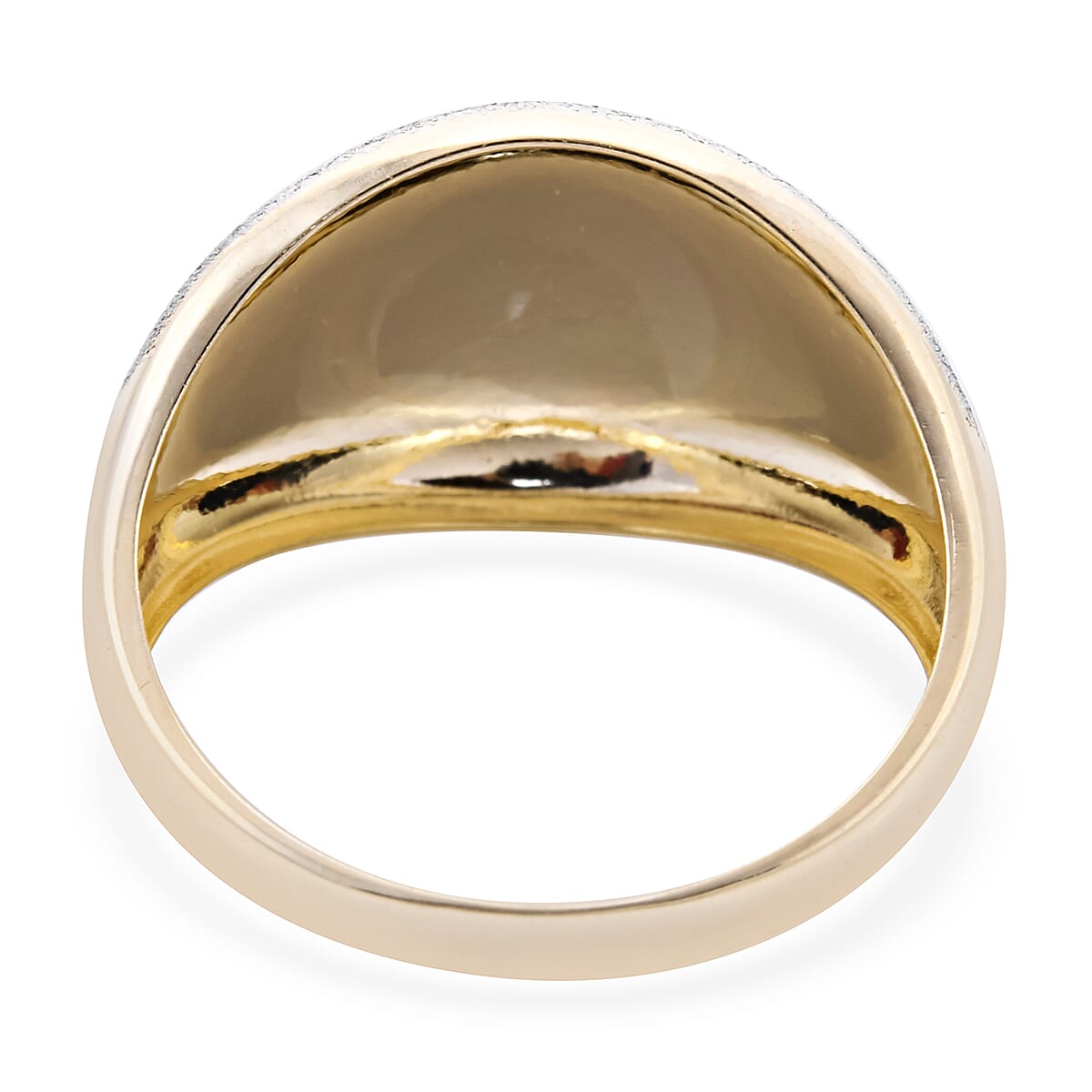 One Time Close Out Deal- 9K Yellow Gold Spritz Dome Ring
