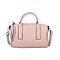 Sencillez Solid Dusty Pink 100% Genuine Leather Convertible Bag with Zipper Closure
