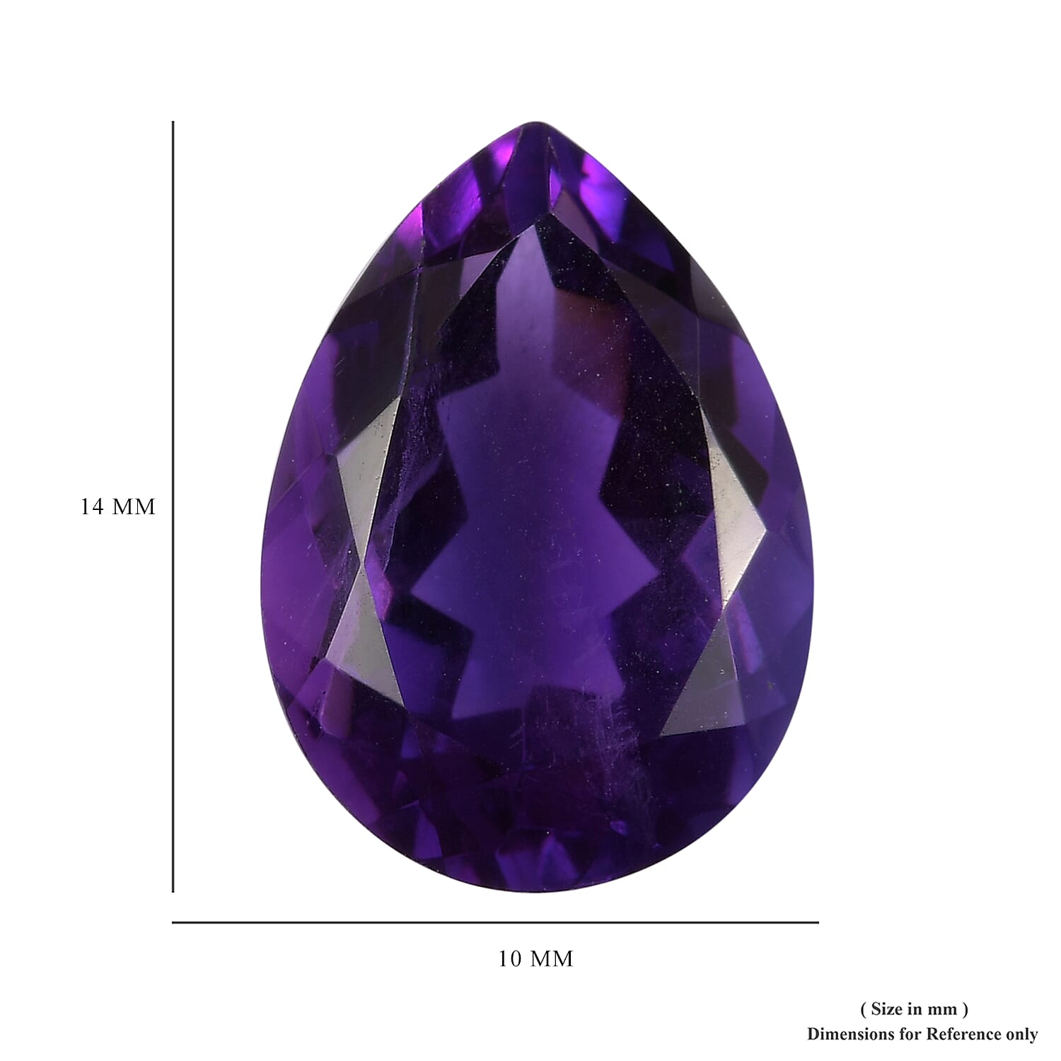 AAA African Amethyst Pear 14x10 - 4.23 Ct.