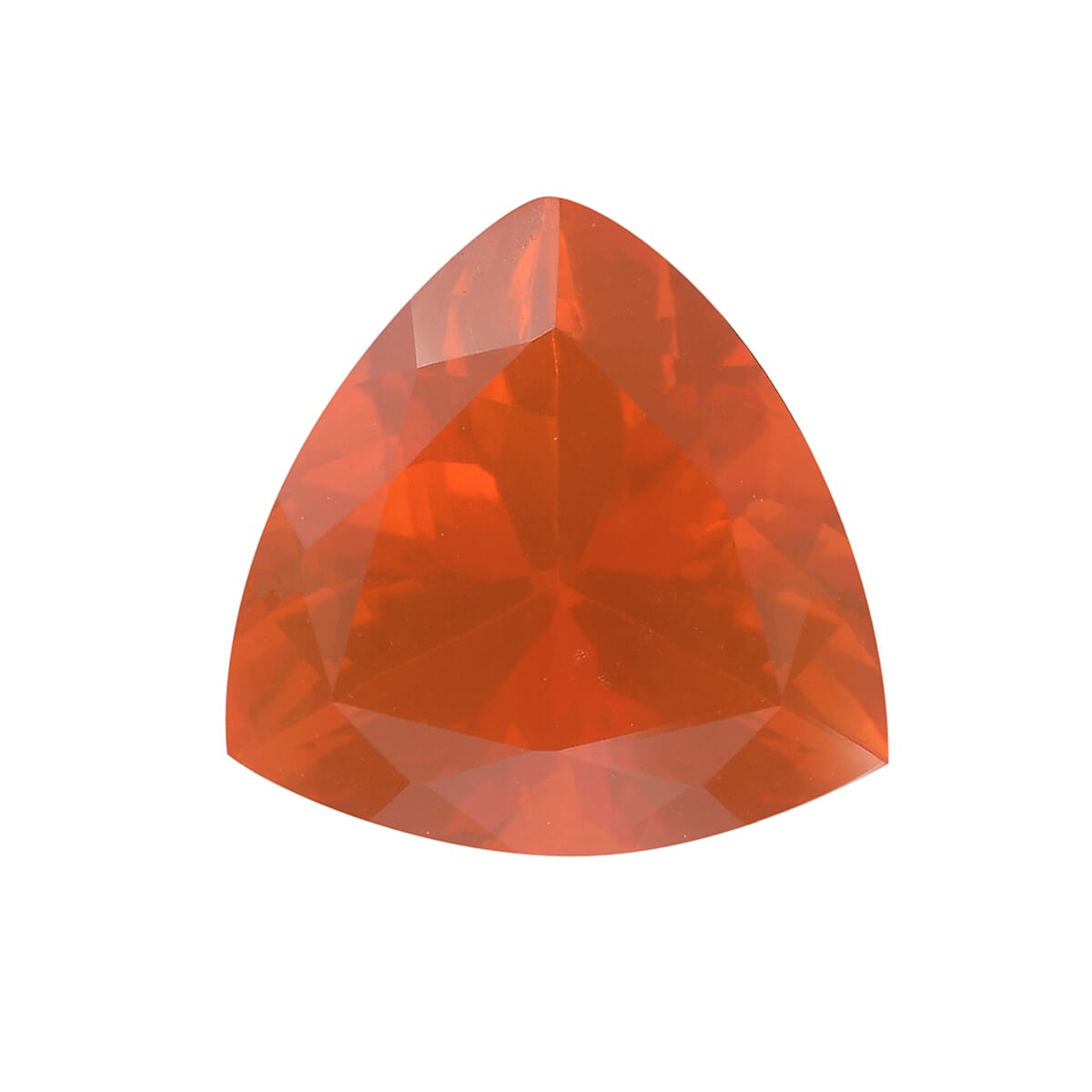 AAAA Jalisco Fire Opal Trillion 8 Faceted 1.04 Ct.