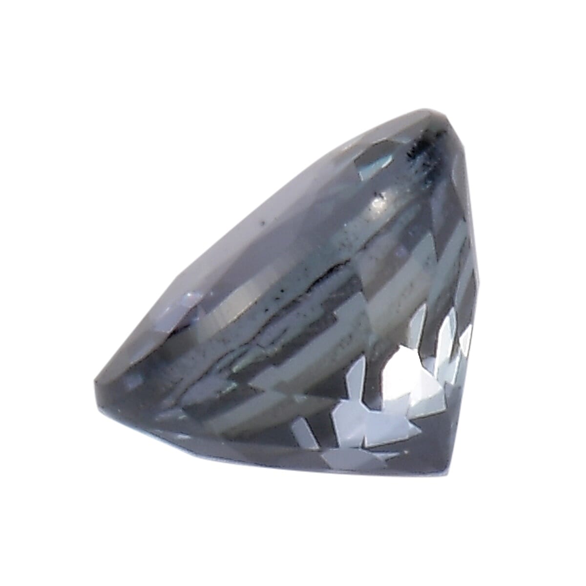 Peacock Tanzanite Round 6 Faceted 0.78 Cts