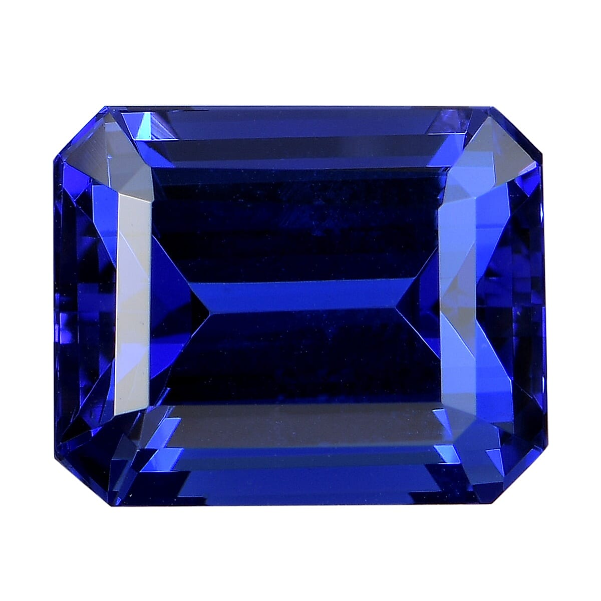 IGI Certified AAAA Tanzanite Emerald Cut 13.14x10.74x8.58 mm