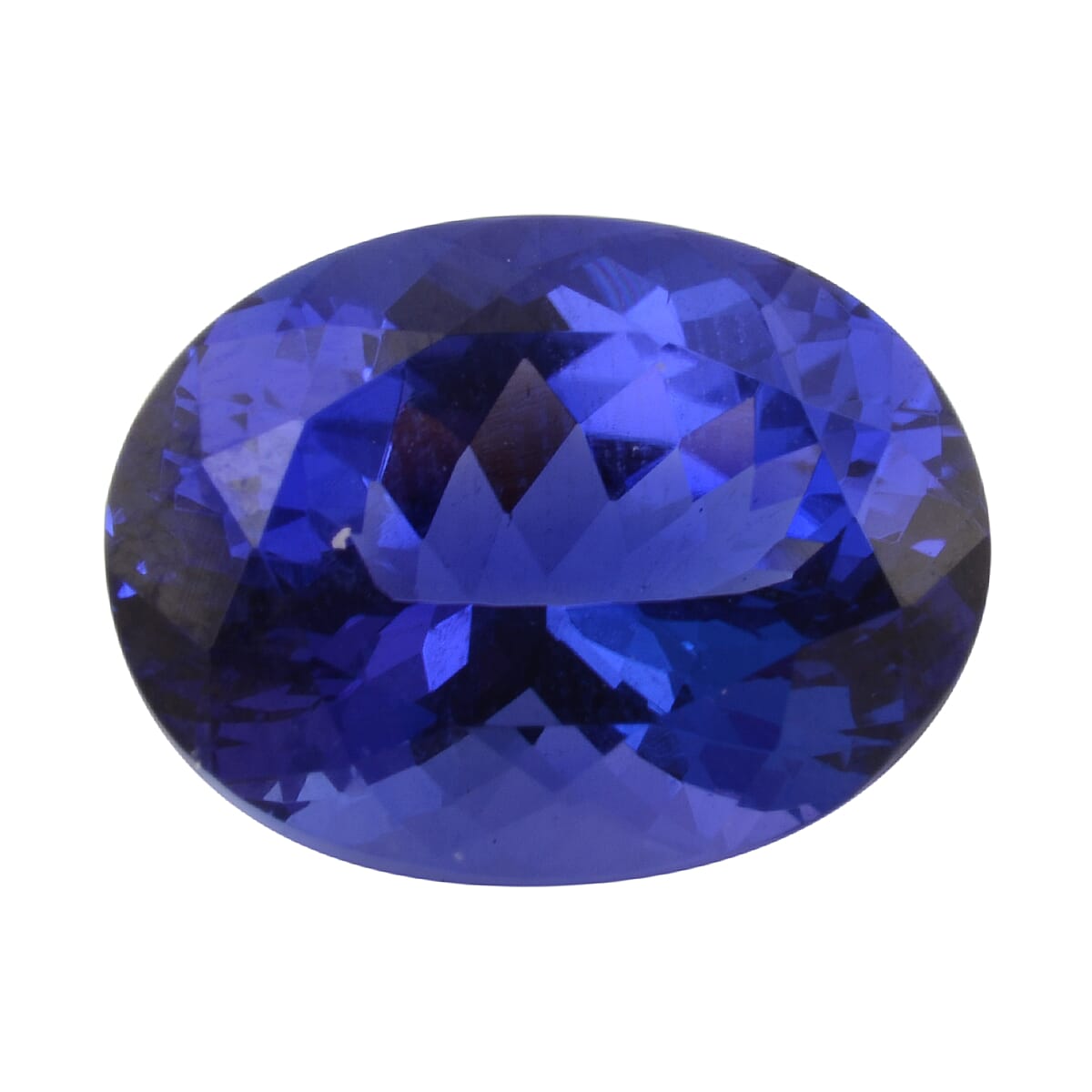 7.99 Carat AAAA Tanzanite Oval Faceted 13.2x10.2x7.9mm