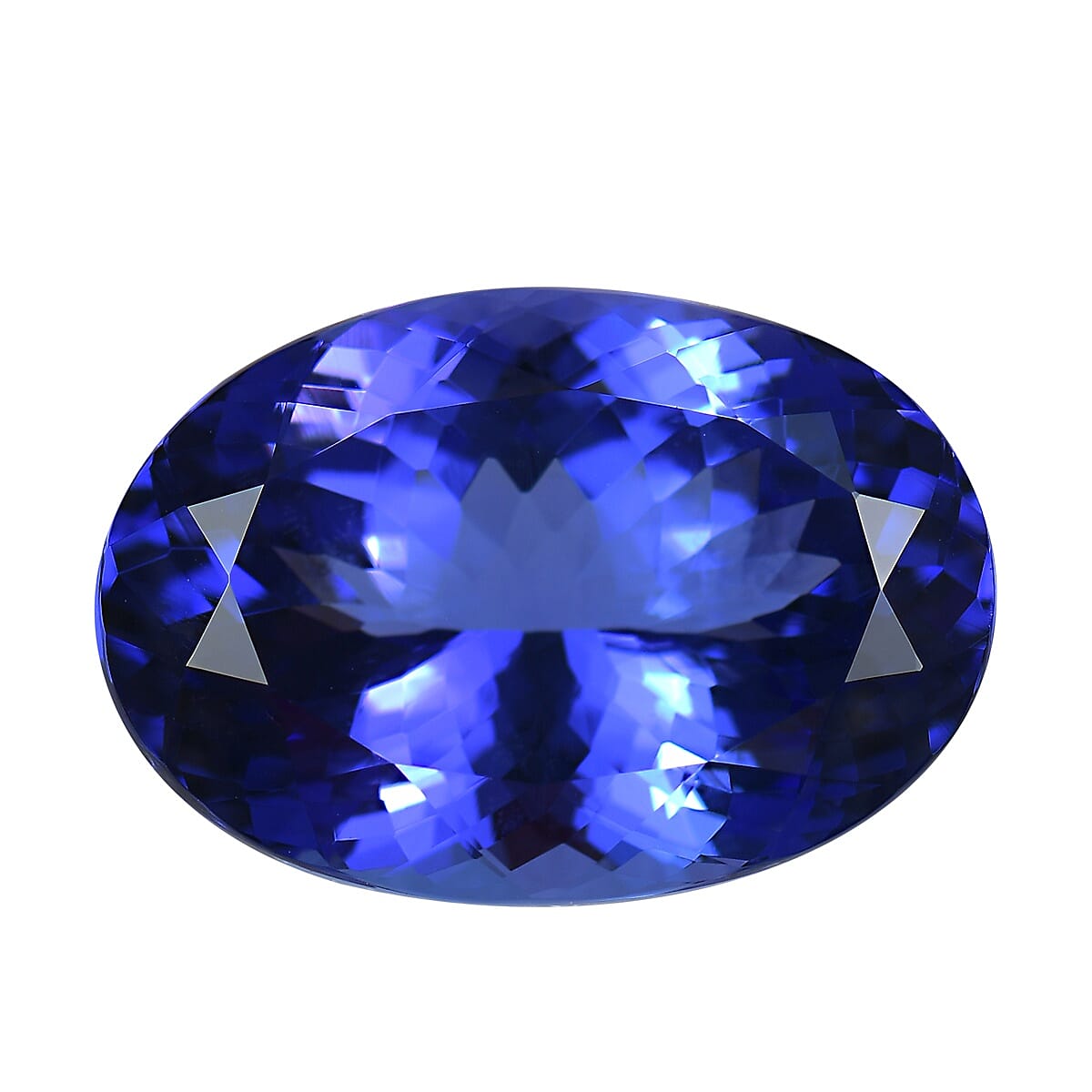 IGI Certified AAAA Tanzanite Oval Mixed Cut 19.54x13.58x9.62mm 18.349 cts.