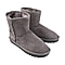 GURU Womens Winter Suede Fluffy Ankle Boots (Size 3) - Grey