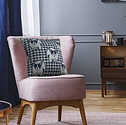 Signare French Bulldog Pattern Cushion Cover 