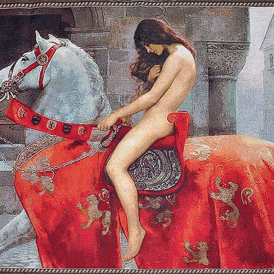 Signare Tapestry -  Lady Godiva by John Collier Wall Hanging(139cmx105cm)
