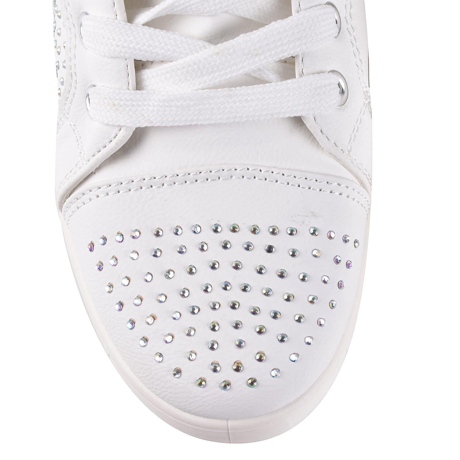 White store ankle trainers