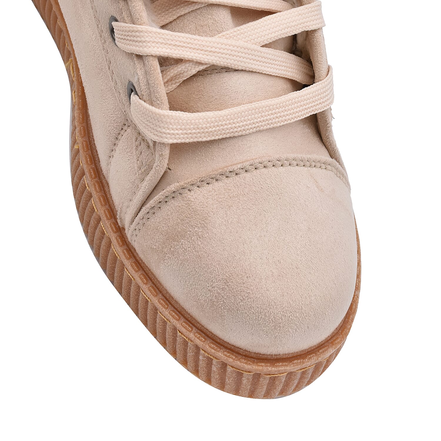 Camel Colour Faux Fur Lined Ankle Boots