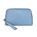 SENCILLEZ 100% Genuine Leather Clutch/Cosmetic Bag (Size 19x11x4cm) - Blue