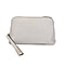 SENCILLEZ 100% Genuine Leather Clutch/Cosmetic Bag (Size 19x11x4cm) - Grey