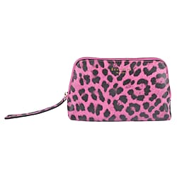 SENCILLEZ 100% Genuine Leather Clutch/Cosmetic Bag (Size 19x11x4cm) - Pink