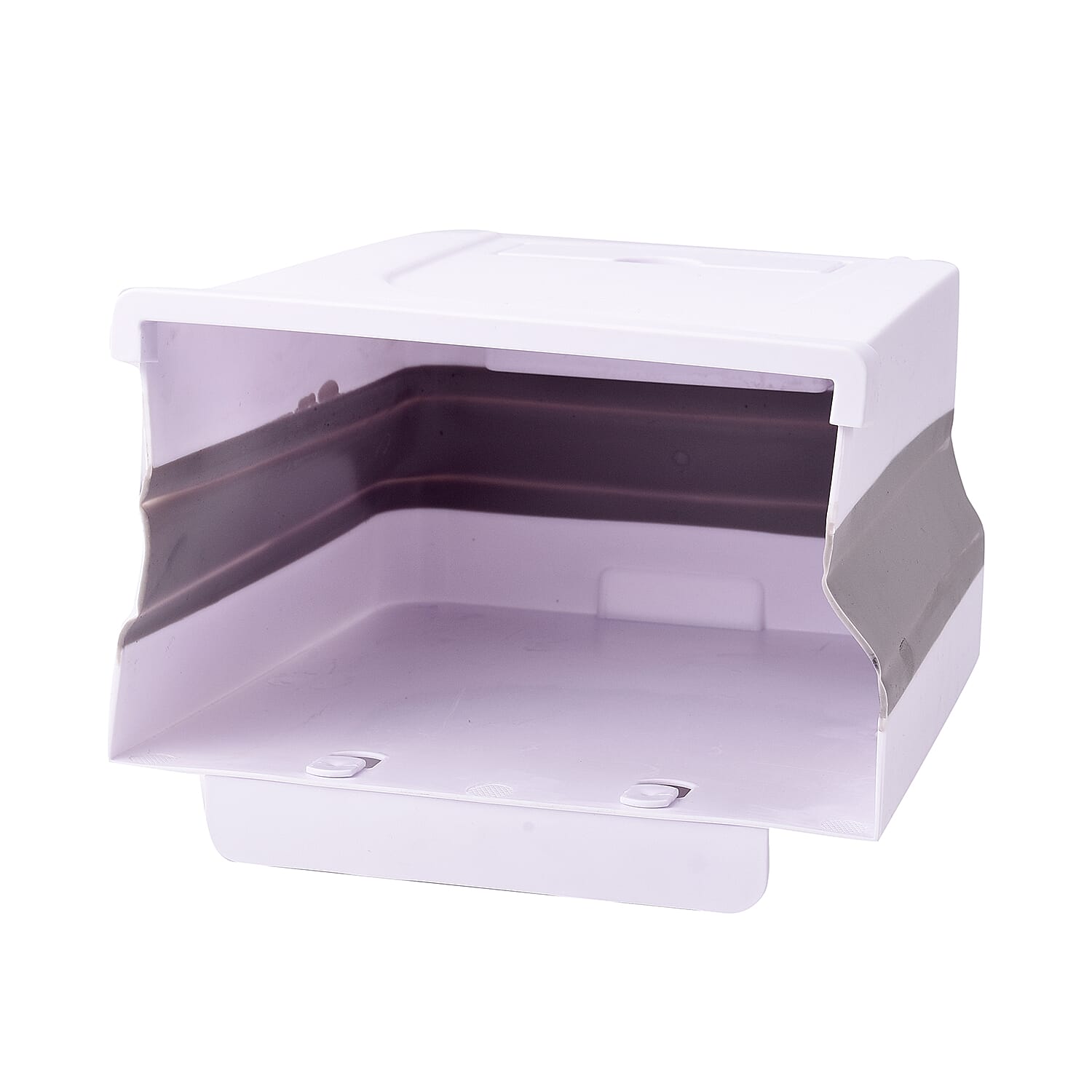 10L Foldable Hanging Waste Bin in White (Size 26x20x14cm)