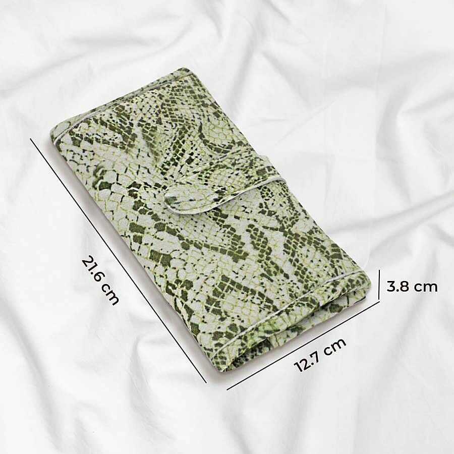 Speciality Styles Travel Floral Printed Jewellery Case- Olive Green