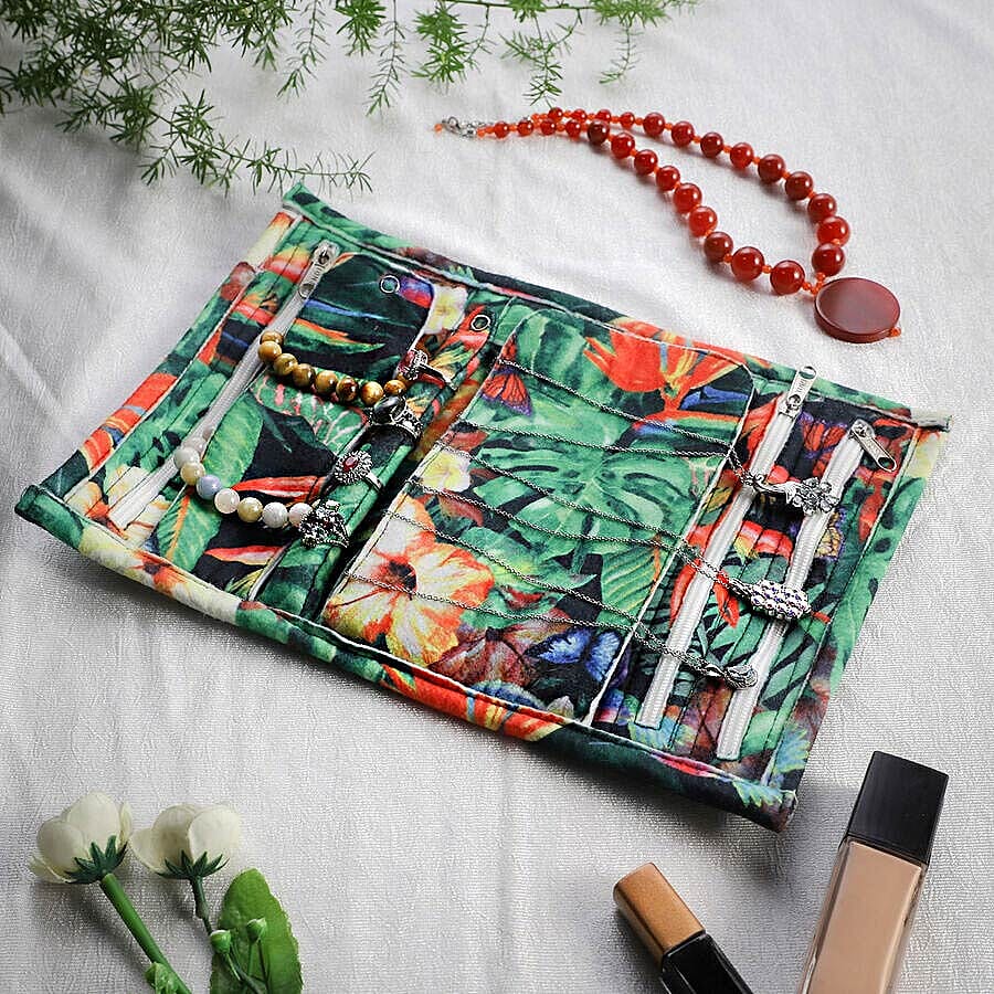 Speciality Styles Travel Floral Printed Jewellery Case- Multi