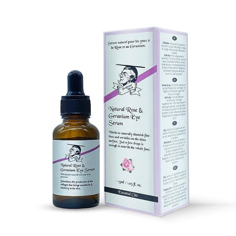 Professor Herb: Rose & Geranium Serum - 30ml & Rose & Geranium Eye Serum - 15ml