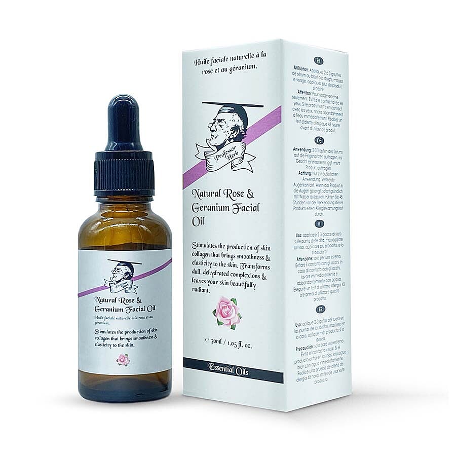 Professor Herb: Rose & Geranium Serum - 30ml & Rose & Geranium Eye Serum - 15ml
