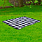Checker Pattern Picnic Blanket in Black & White