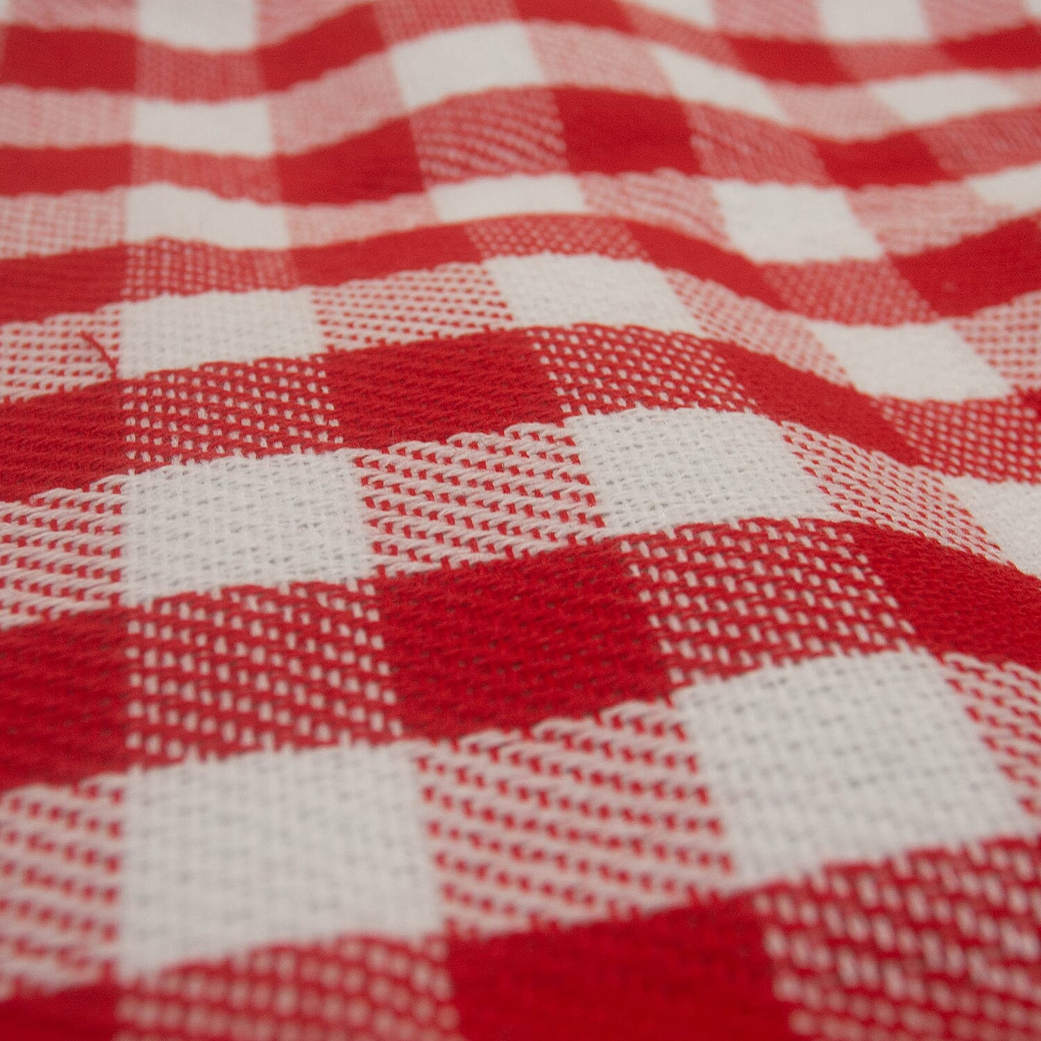 TJC Small Checker Pattern Picnic Blanket (Size 150x200Cm) - Red & White