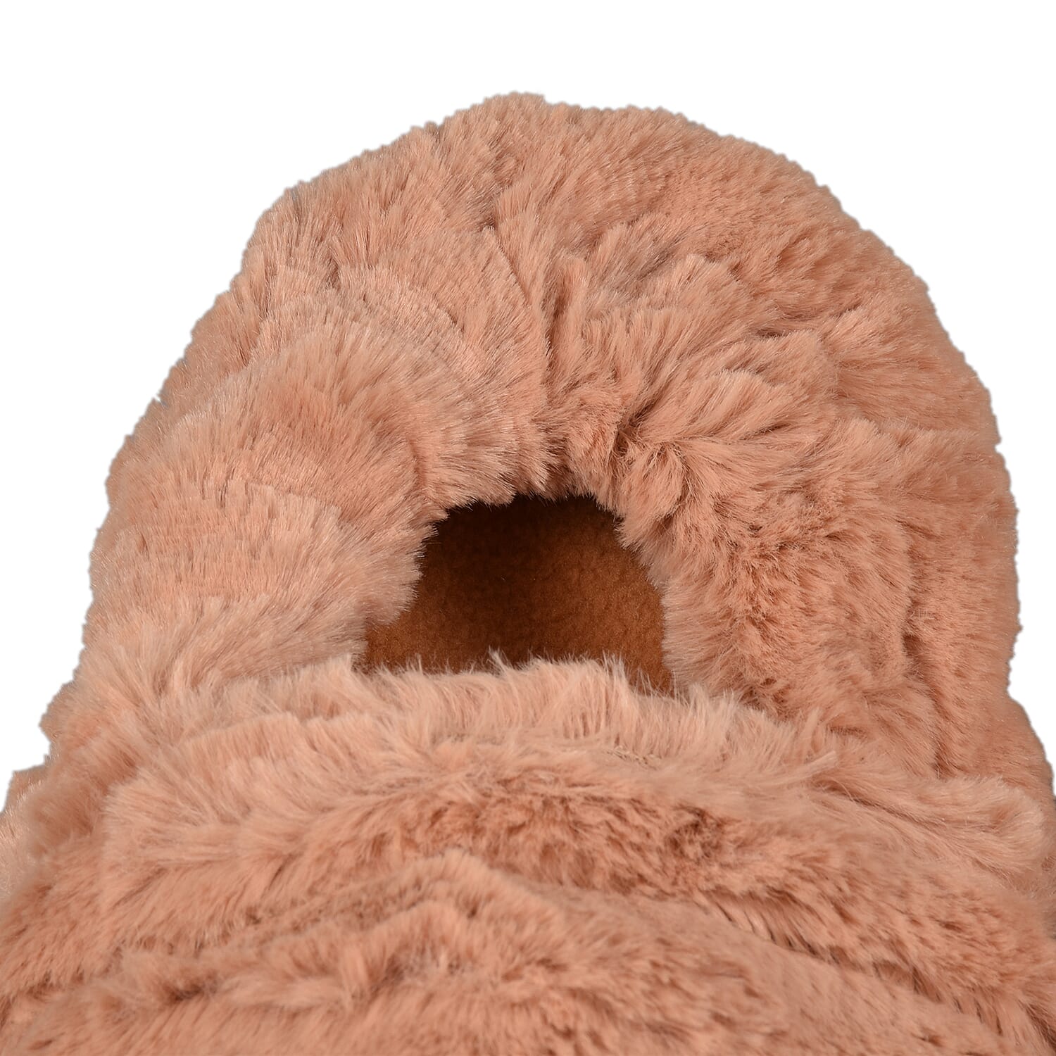 Mircowavebale Heated Beige Slippers filled with Natural Wheat Grains and Lavender Scent (One size, 6-10)