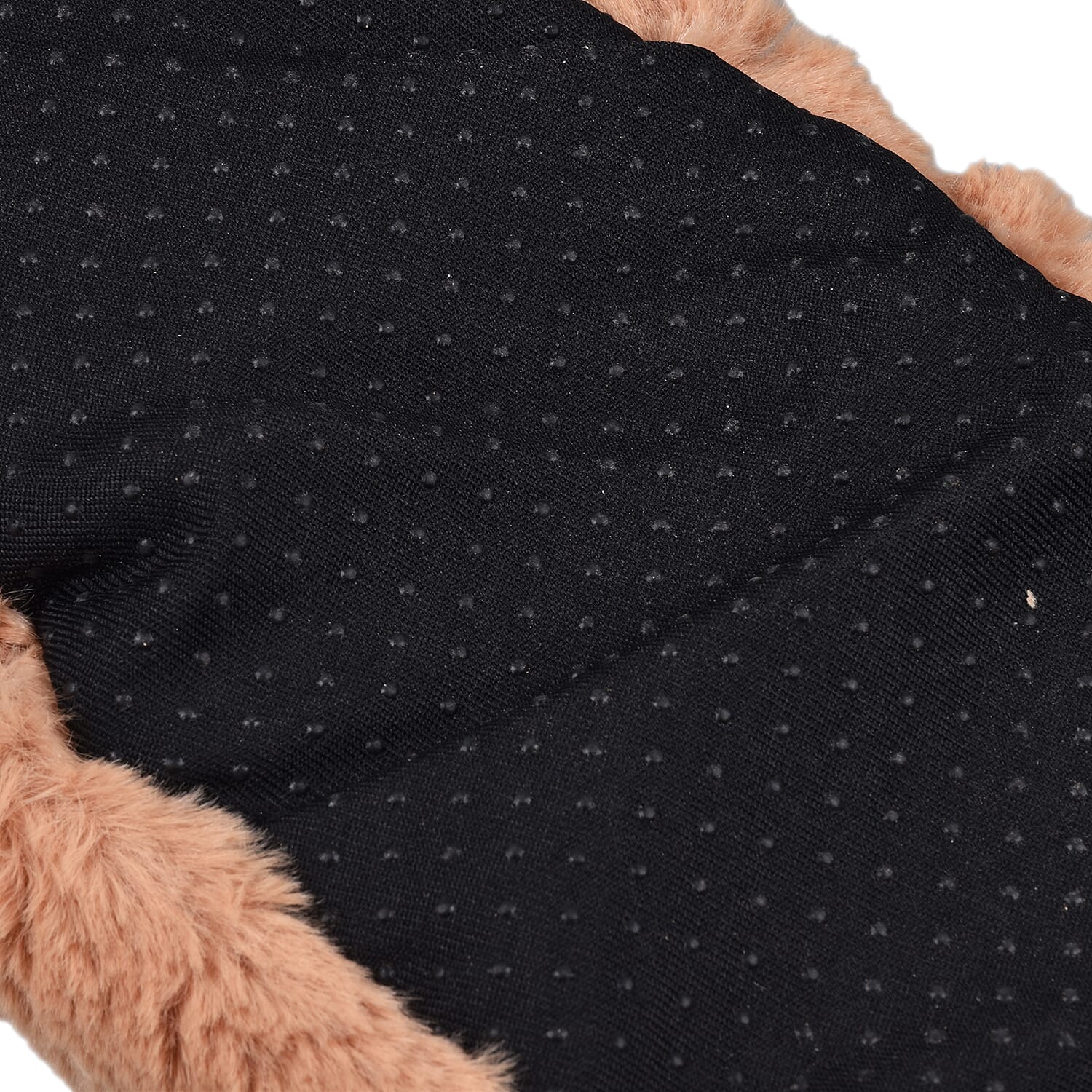 Mircowavebale Heated Beige Slippers filled with Natural Wheat Grains and Lavender Scent (One size, 6-10)